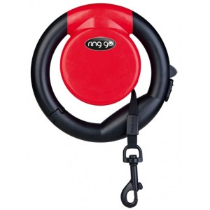 Ring Go Retractable Leash - Red